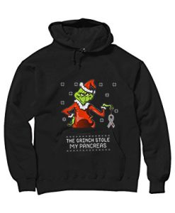 The Grinch Stole My Pancreas Black Hoodie