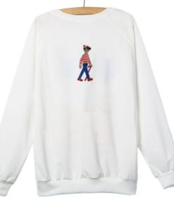 The Walking Alone white Sweatshirt