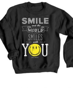 The World Smile With You Black Sweatshirt