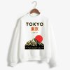 Tokyo Japan Mountain Fuji White Sweatshirt