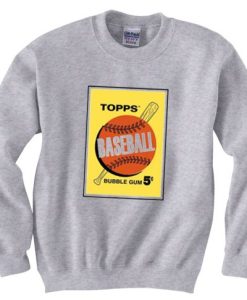 Topps Bubble Gum Card Grey Sweatshirt