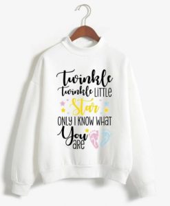 Twinkle Twinkle Little Star Keeper of the Gender Unisex White Sweatshirt