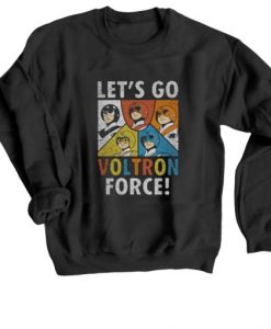 Voltron Force Black Sweatshrit