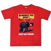 WW2 Propaganda Poster Red Tshirt