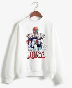 Wheezing The Juice White Sweatshirt