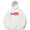 YOU TUBE WHITE HOODIE