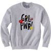 Yeah Girl Power Grey Sweatshirt