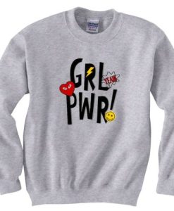 Yeah Girl Power Grey Sweatshirt