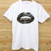 Zebra Lips white t shirt