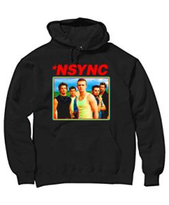 nsync retro grey asphlat black hoodie