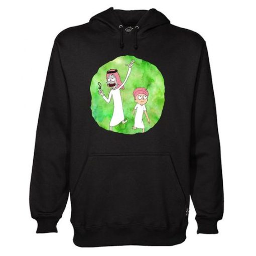 Arabian Rick and Morty hoodie