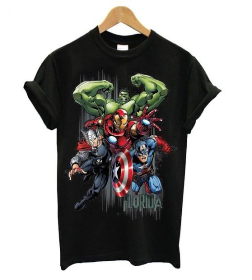 Avengers Hulk Thor Iron Man & Captain America t shirt