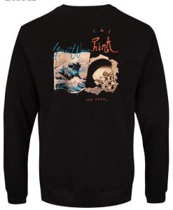 I Great Wave Think sweatshirt Back