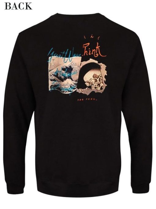 I Great Wave Think sweatshirt Back