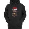 Santa Baby Sloth Christmas light ugly hoodie