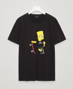 Trouble Maker The Simpsons Black Raglan T shirt