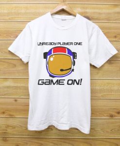 UNREADY PLAYER ONE GAME ON WHITE TEES