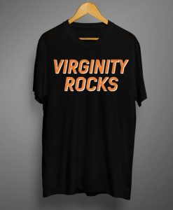 Virginity Rocks T shirt Black