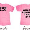 What funnier than front back pink tees