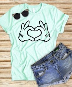 love hand sign t shirt