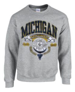 michigan wolverine grey sweatshirt