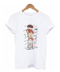 BTS Chibi Signatures t shirt