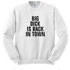 Big Dick Is Back In Town sweatshirt