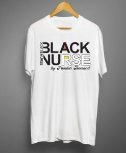 Black Nurse White T shirt