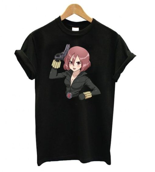 Black Widow Kawaii T shirt