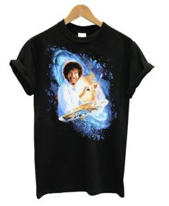 Bob Ross Galaxy Painting Graphic t shirt