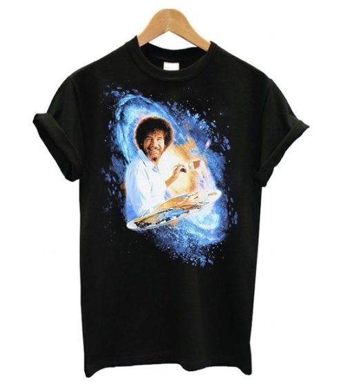 Bob Ross Galaxy Painting Graphic t shirt