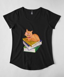 Bucher Liebende Katze t shirt