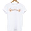 California Poppy White t shirt