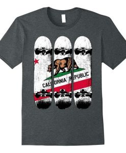 California Republic Skateboard t shirt