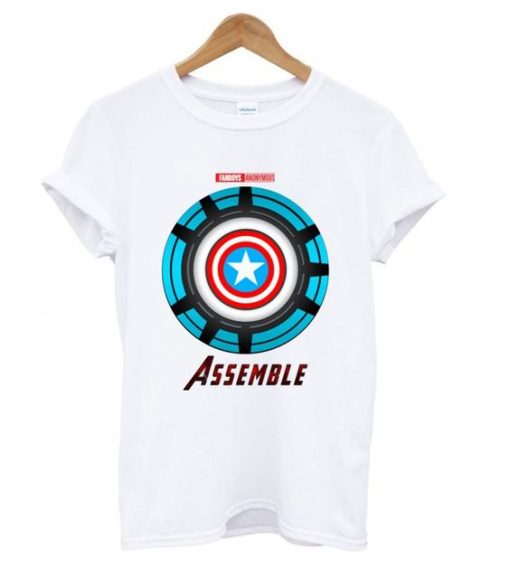 Captain America and Iron Man t shirt