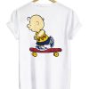 Charlie Brown Skateboard t shirt back