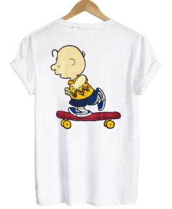 Charlie Brown Skateboard t shirt back