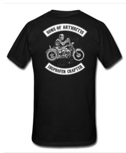 Skeleton Sons Of Arthritis t shirt back