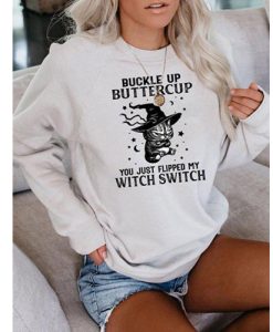 Star Moon Buckle Up Buttercup sweatshirt