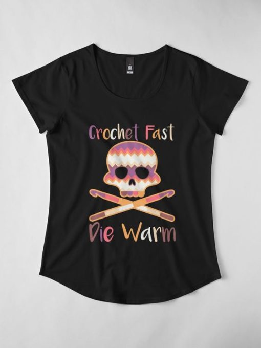 Crochet Fast Die Warm t shirt