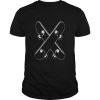 Crossed Skateboards t shirt