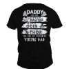 Daddy You are my Favourite Viking Dad T shirt Back