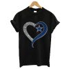 Dallas Cowboys diamond heart t shirt