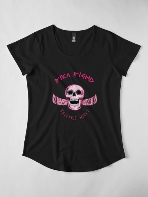 Fika Fiend Skull Wings t shirt