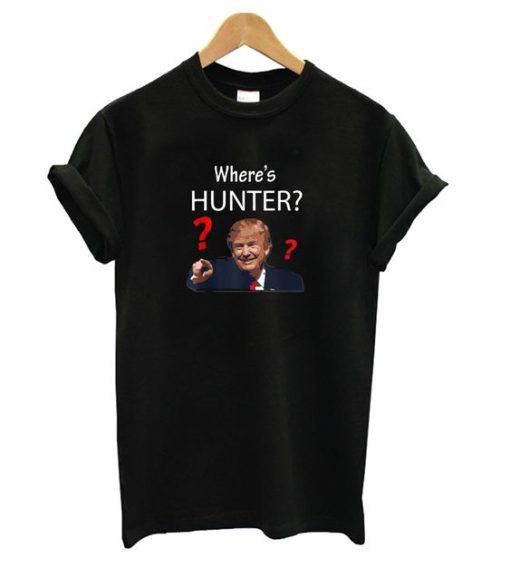 Where’s Hunter Trump Rally Impeachment Investigation t shirt