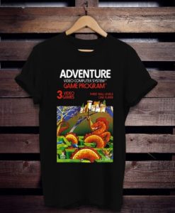 Adventure Atari 2600 Retro Vintage Video Game Box Art t shirt