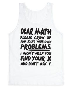 Dear Math Tank Top