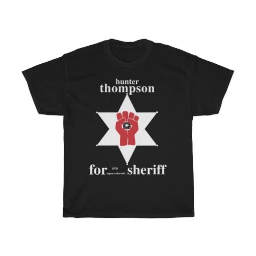 Hunter Thompson Tee 1970, Retro Star Thompson