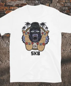 Kick-Flip Kong Skateboard T-Shirt