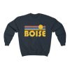 Retro Sunset Unisex Boise Sweatshirt